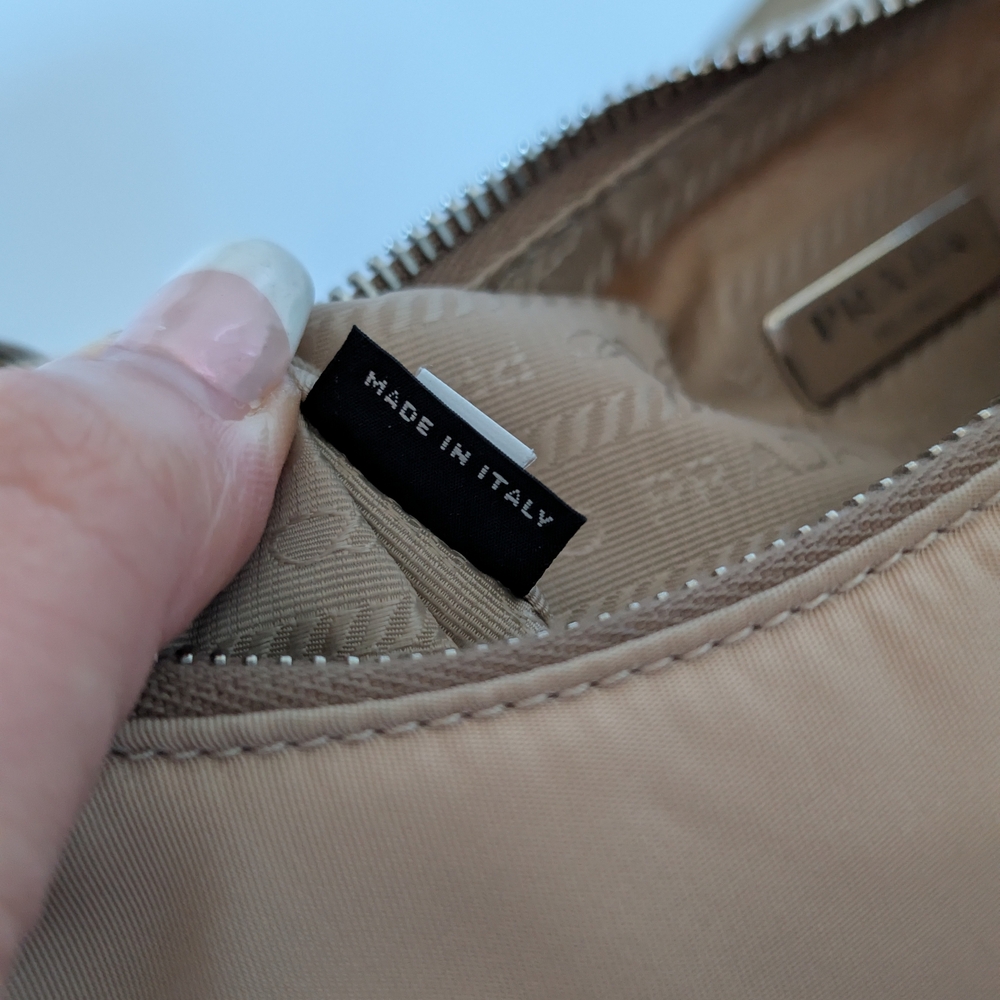 Prada Tan Shoulder Bag with Chain Strap - Picture 10 of 16